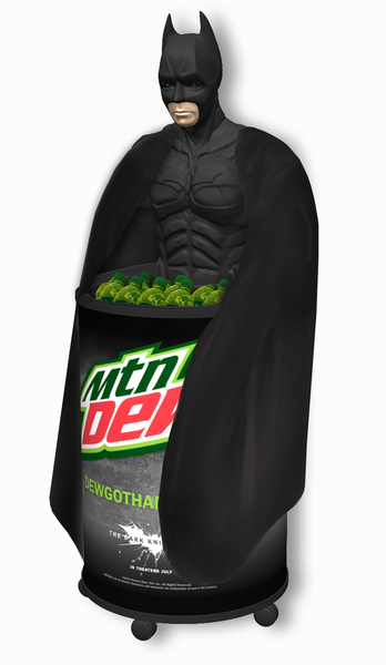 The Dark Knight Rises Mountain Dew Display